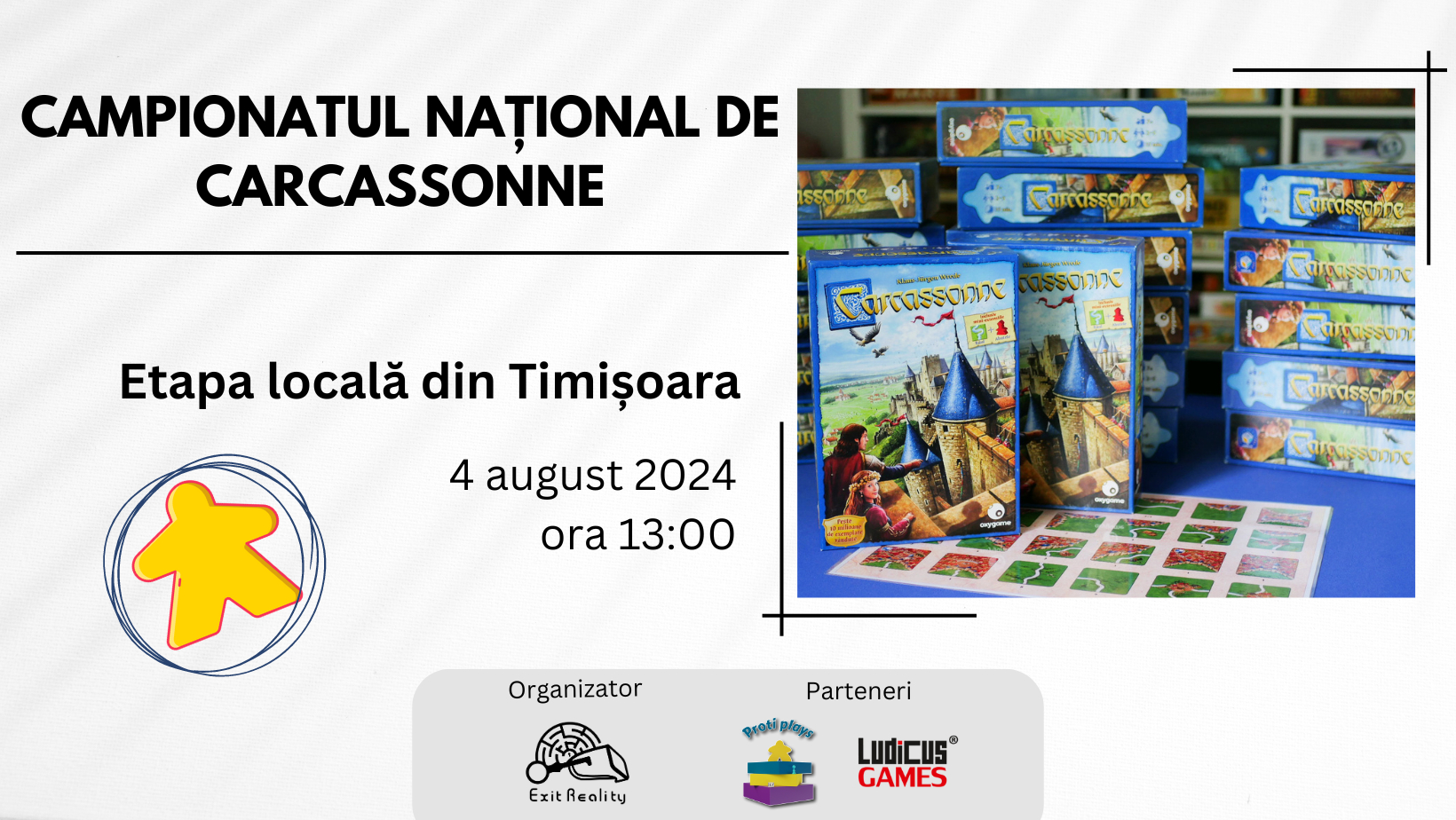 Campionatul Național de Carcassonne - etapa locală Timișoara